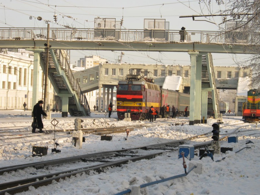 кировский вокзал зимой