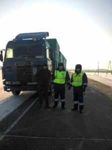 замерз на трассе