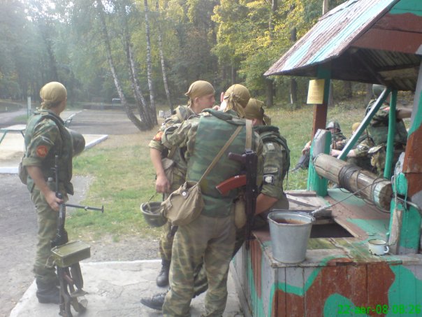 мобильная рота на стрельбище