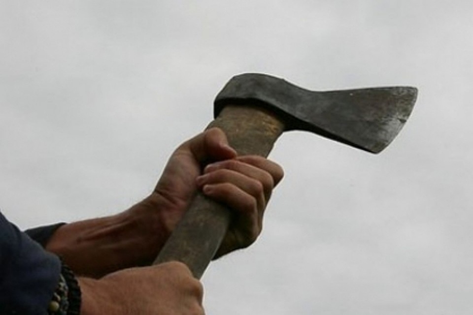 угрожал топором