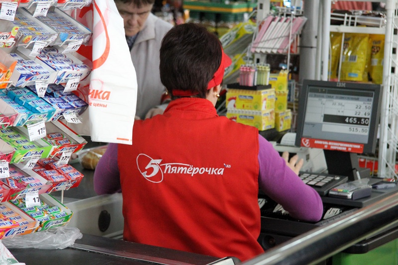 кассир в Пятерочке