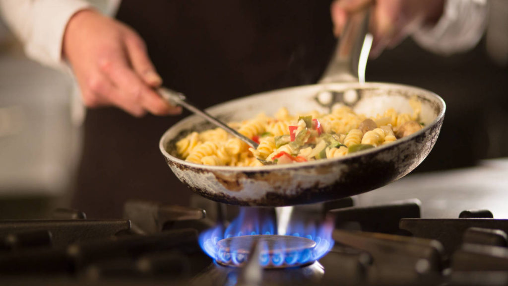 газ на плите