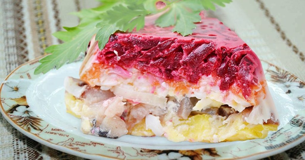 новогодний стол