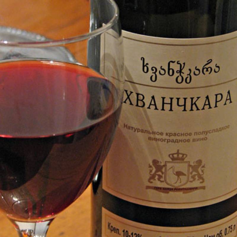грузинское вино "Хванчкара"