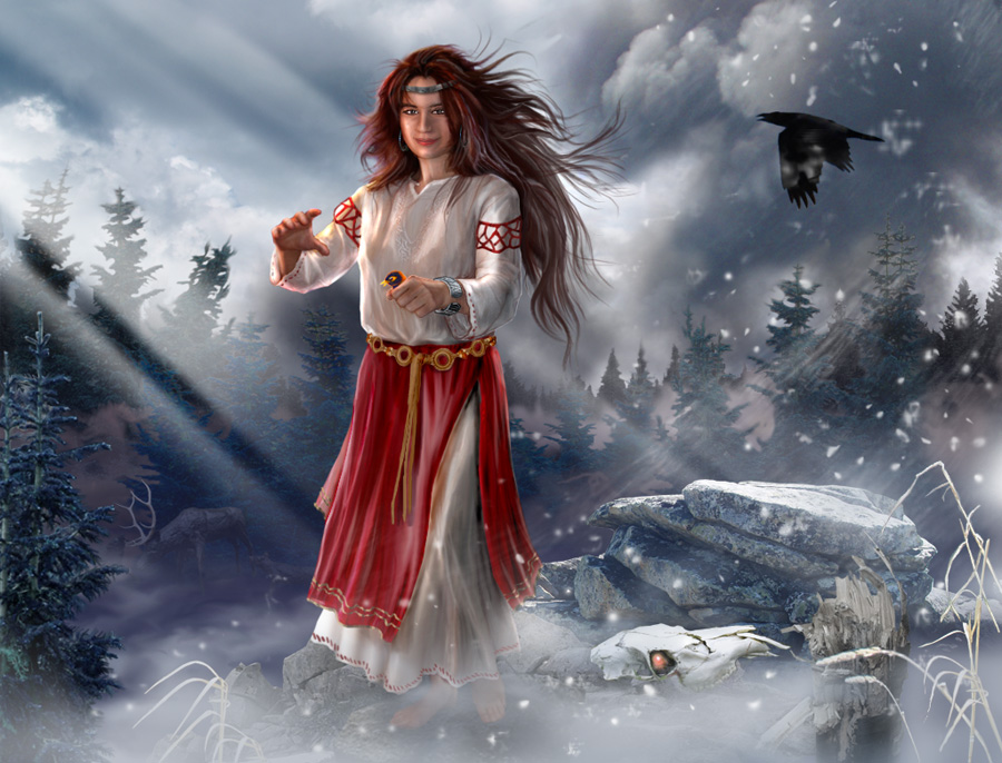 древние славяне, помимо других богов, почитали богиню зимы и смерти – Мору или Морену (Марену)