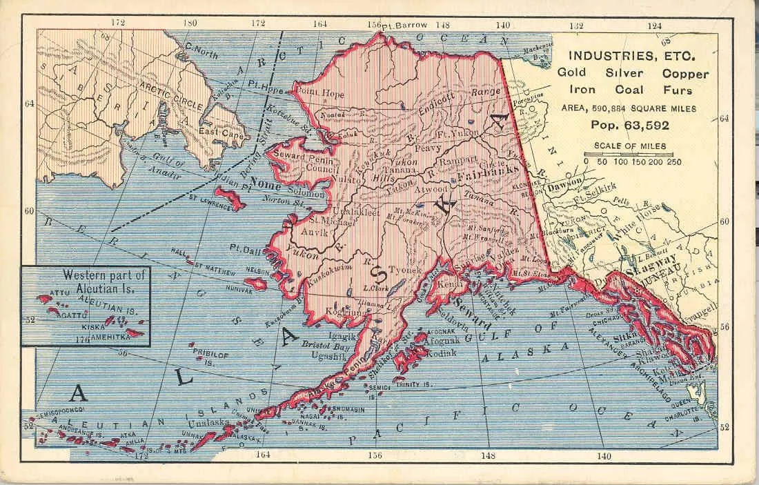 Русские открыли аляску. Аляска на карте 19 века. Карта русской Америки 1867 года. Аляска карта 1867.
