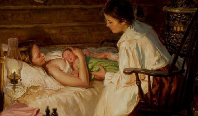 Как раньше в старину рожали