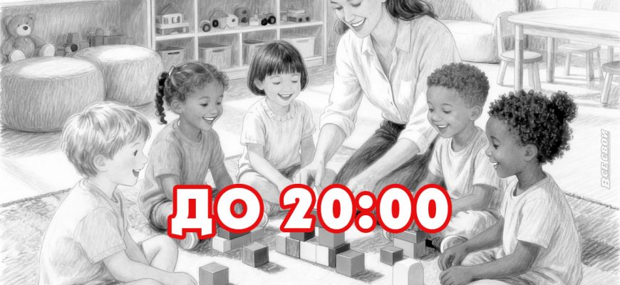 До 20:00 планируют продлить работу всех детских садов