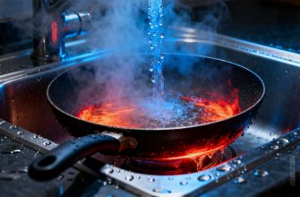 Нельзя сразу мыть сковороду после жарки