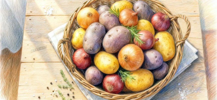 Почему нельзя хранить картошку рядом с луком
