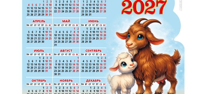 Самые выгодные месяцы для отпуска в 2027 году